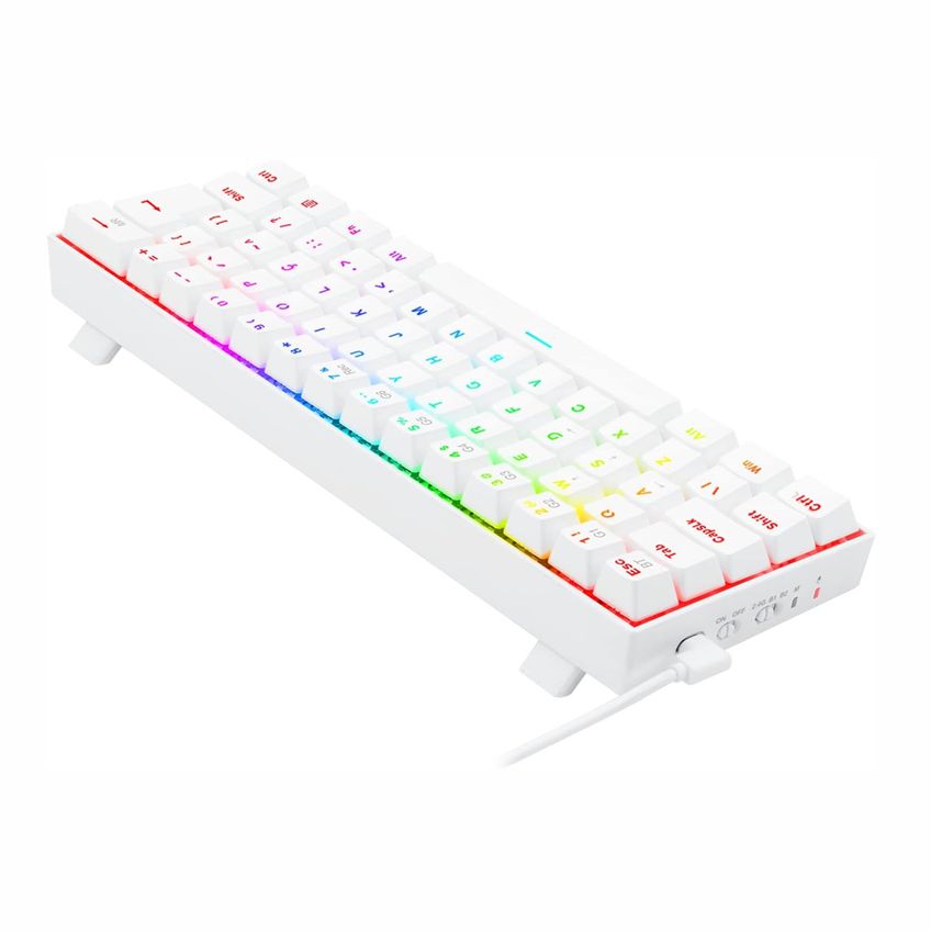 Teclado Gamer Redragon Draconic Pro Branco Rgb Switch Blue - K530w-rgb-pro (pt) Blue - 6763 - imagem 5