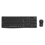 Kit De Teclado E Mouse Logitech Mk270 Preto Sem Fio - 1844