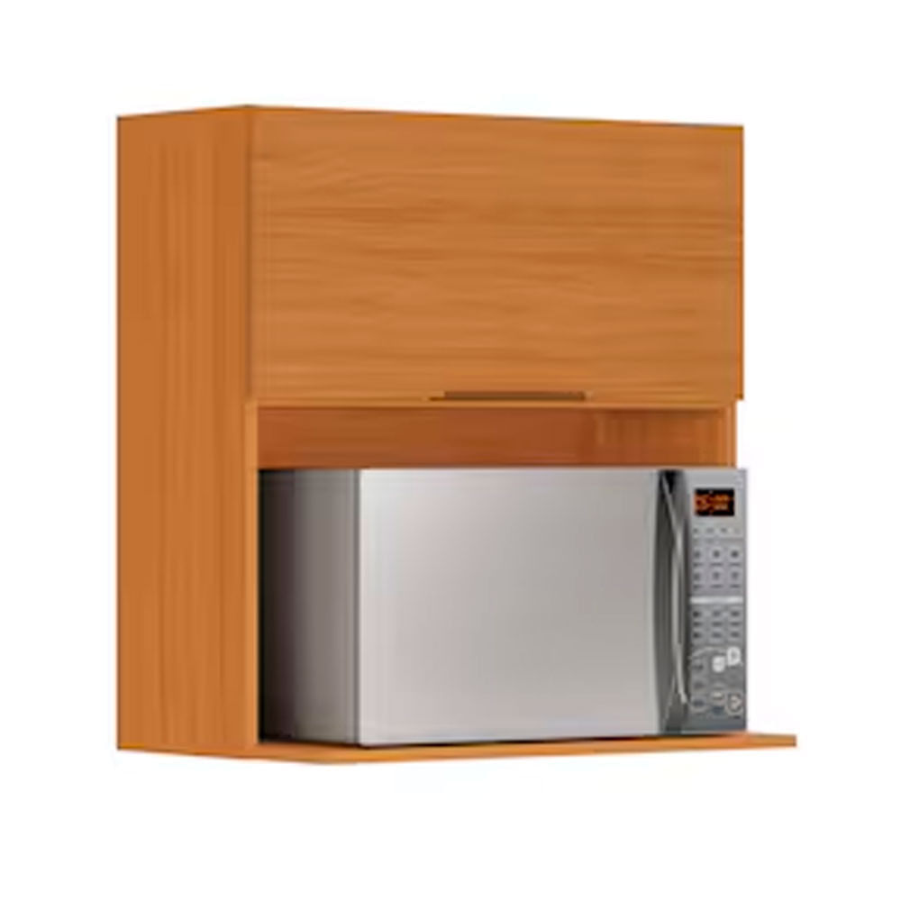 Armário Aéreo Para Micro-ondas Itatiaia Ideale Com 1 Porta Basculante E 2 Prateleiras