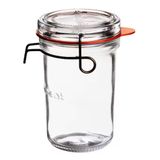 Pote Com Tampa Removível Luigi Bormioli Lock Eat Em Vidro - 350 Ml