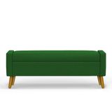 Recamier Bau Londres 1,20m Suede Verde - Clique Decor