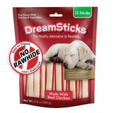 Dog Chews Dreambone Dreamsticks Com Frango Verdadeiro, 15 Quilates, Sem Couro Cru