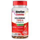 Kit 5 Gummy Colágeno Tipo Ii Morango Unilife 30 Gomas