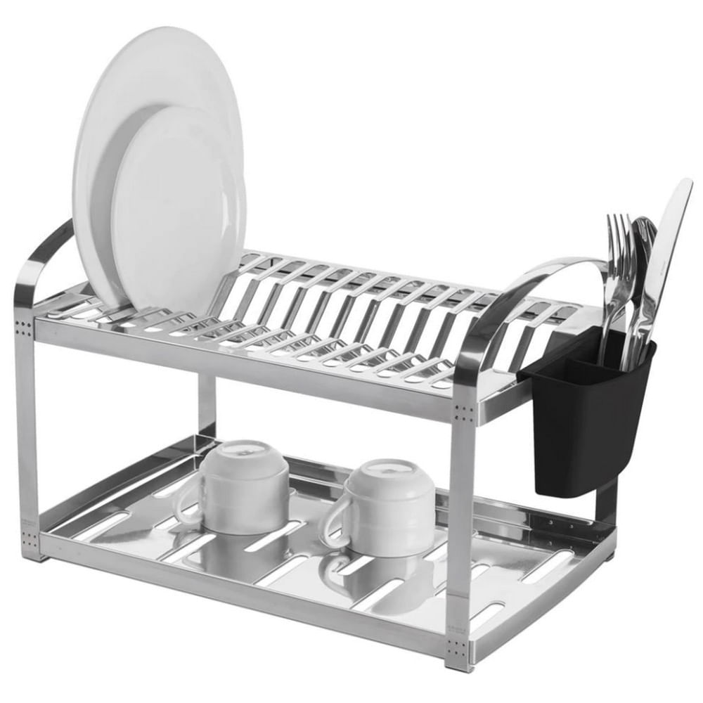 Escorredor Para 16 Pratos Brinox Suprema 2099/116 Em Aço Inox