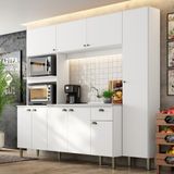 Cozinha Compacta 9 Portas 1 Gaveta Sem Cuba Moderna Thb
