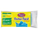 Sacos Plásticos Fecha Fácil 50l Embalixo Pacote 30 Unidades