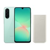 A26 5g (256gb) - Verde + Bateria Carregador Portátil 2x Usb-c, 10000mah, Super Rápida 25w - Bege - Grafite Combo