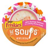 Cat Food Toppers Friskies Lil&#39; Soups Sockeye Salmon 35 Ml X8