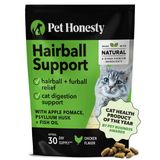 Cat Hairball Support Chews Pet Honesty Hairball Solution