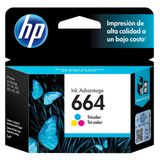 Cartucho Hp 664 Colorido 2ml - F6v28ab