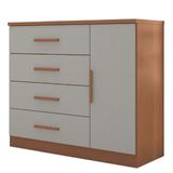 Cômoda Sapateira 4 Gavetas 1 Porta Genova Plus Zanzini