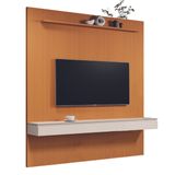 Painel Para Tv Até 75 Polegadas Egeo 3 Gavetas Aspen 1,80m Madeirado / Off White Edn