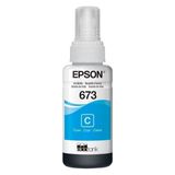 Refil De Tinta Original Epson T673220 Ciano 70ml