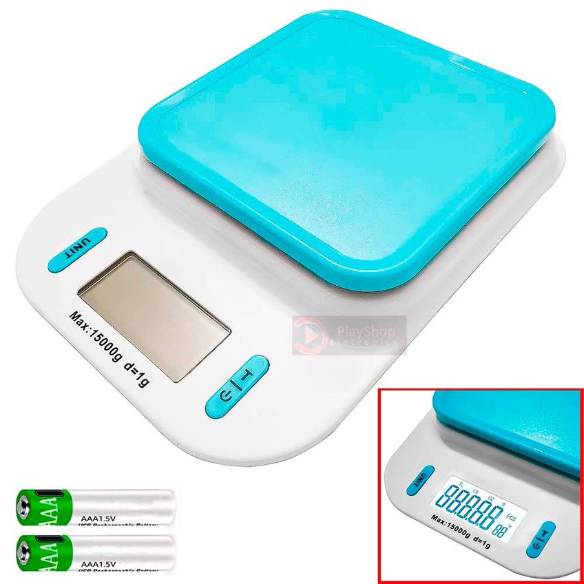 Balança Digital De Alta Precisão E Resistente 15kg Mercado Padarias Dieta E Nutrição Tela Lcd E Função Tare - imagem 5