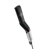 Escova Alisadora Para Barba Ga.ma Barber Style Masculina Bivolt Preto