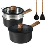 Conjunto De Panelas De Molho Carote Antiaderente Titanium Induction 2,0 L E 2,5 L