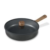 Frigideira Carote Titanium Antiaderente Com Tampa 20/24/28cm De Indução
