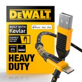 Cabo Usb A Para Lightning Dewalt Reforçado Trançado De 2 M