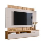 Painel Tv 70 Polegadas Dakota 180 Cm Ripado Portas Basculantes