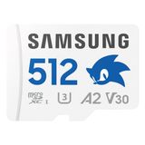 Cartão Microsdxc Samsung Pro Plus Sonic The Hedgehog 512 Gb