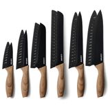 Conjunto De Facas Carote 12pcs Em Aço Inoxidável Com Revestimento Cerâmico