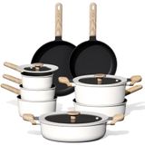 Conjunto De Utensílios De Cozinha Carote, 11 Unidades De Panelas E Frigideiras De Indução Antiaderentes