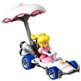 Brinquedo Hot Wheels Fundido Sob Pressão Mario Kart Princess Peach Com B-dasher