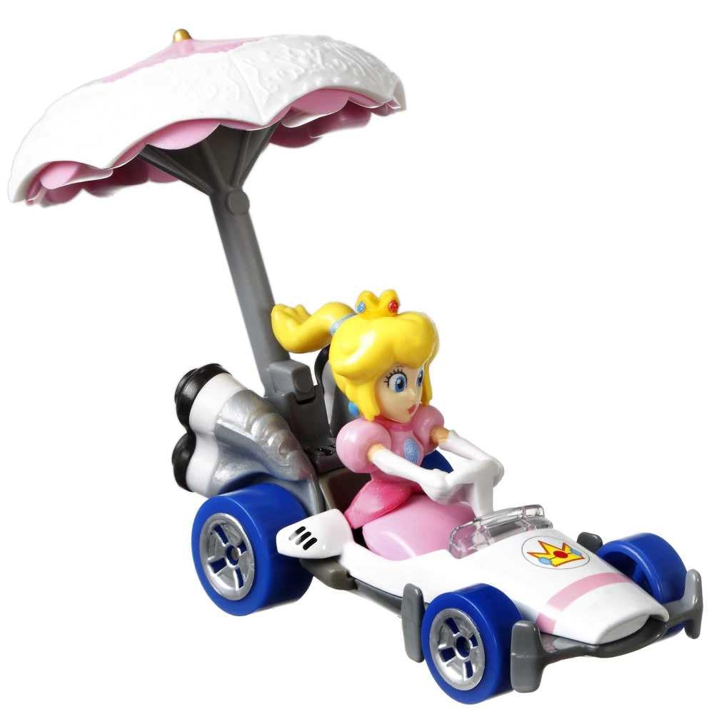 Brinquedo Hot Wheels Fundido Sob Pressão Mario Kart Princess Peach Com B-dasher