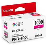 Tanque De Tinta Canon Pfi-1000 Magenta Genuíno Para Imageprograf Pro-1000