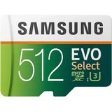 Cartão De Memória Micro Sd Samsung Evo Select 512gb Com Adaptador