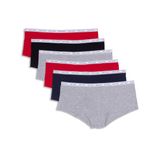 Calcinhas Masculinas Tommy Hilfiger Femininas, Pacote Com 6 Unidades De Algodão