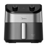 Fritadeira Air Fryer 4,5l Widemax Cyclone Preto E Inox Midea Fwm45p1 - 127v
