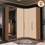 Guarda-roupa Modulado 3 Peças Decor Freijo/ Off White