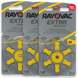 Pilhas Baterias 10 Pr70 Aparelho Auditivo Rayovac - 18 Unidades
