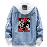 Jaqueta Sanmu Denim Casual Style Uchiha Itachi Digital Print