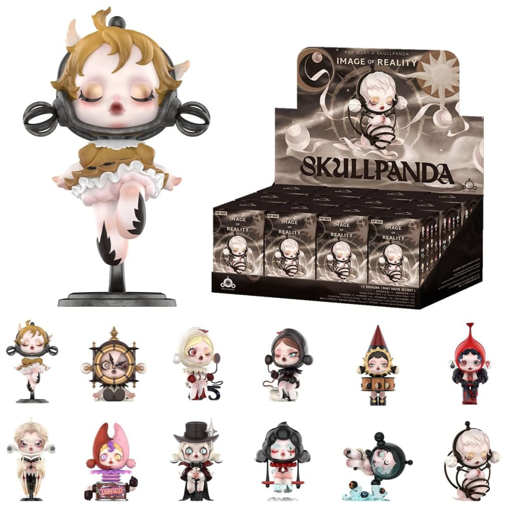 Blind Box, Caixa Surpresa, Conjunto De 12 Miniaturas Skullpanda Da