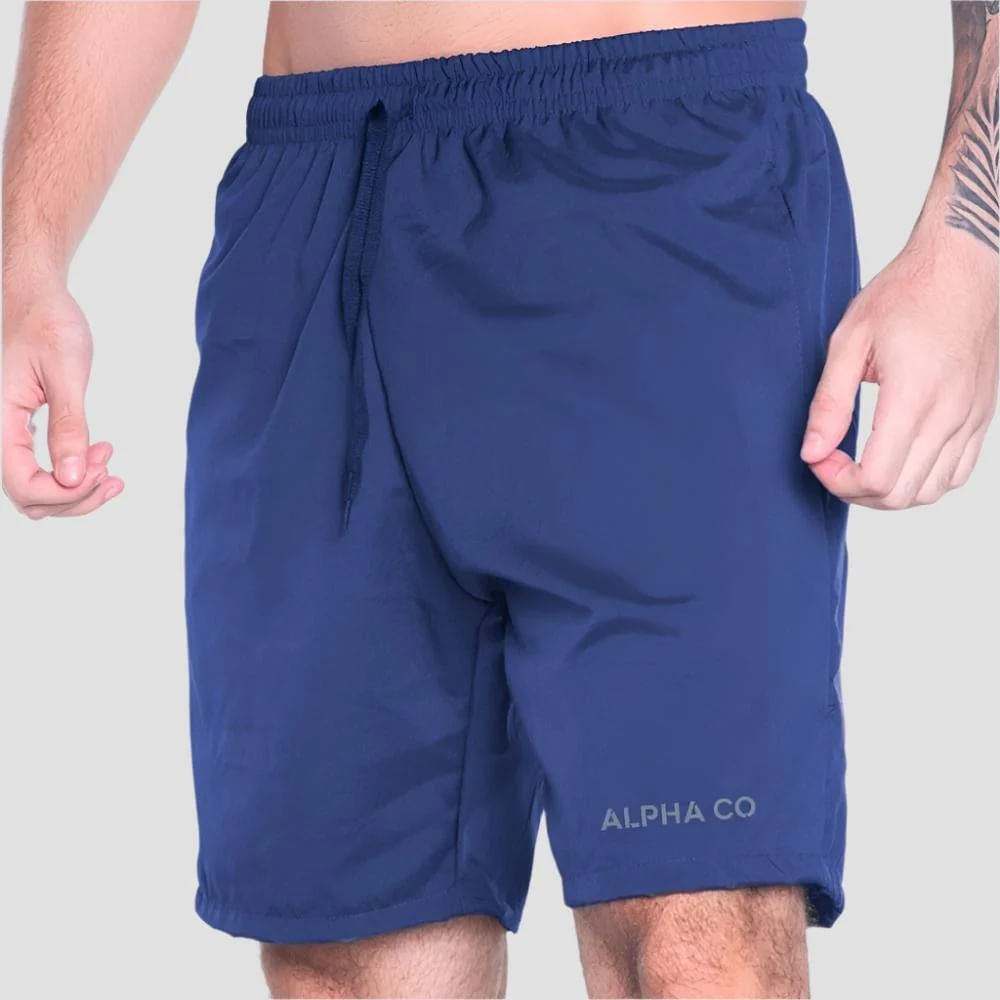 Short Dry Essential Azul Marinho - Alpha Co