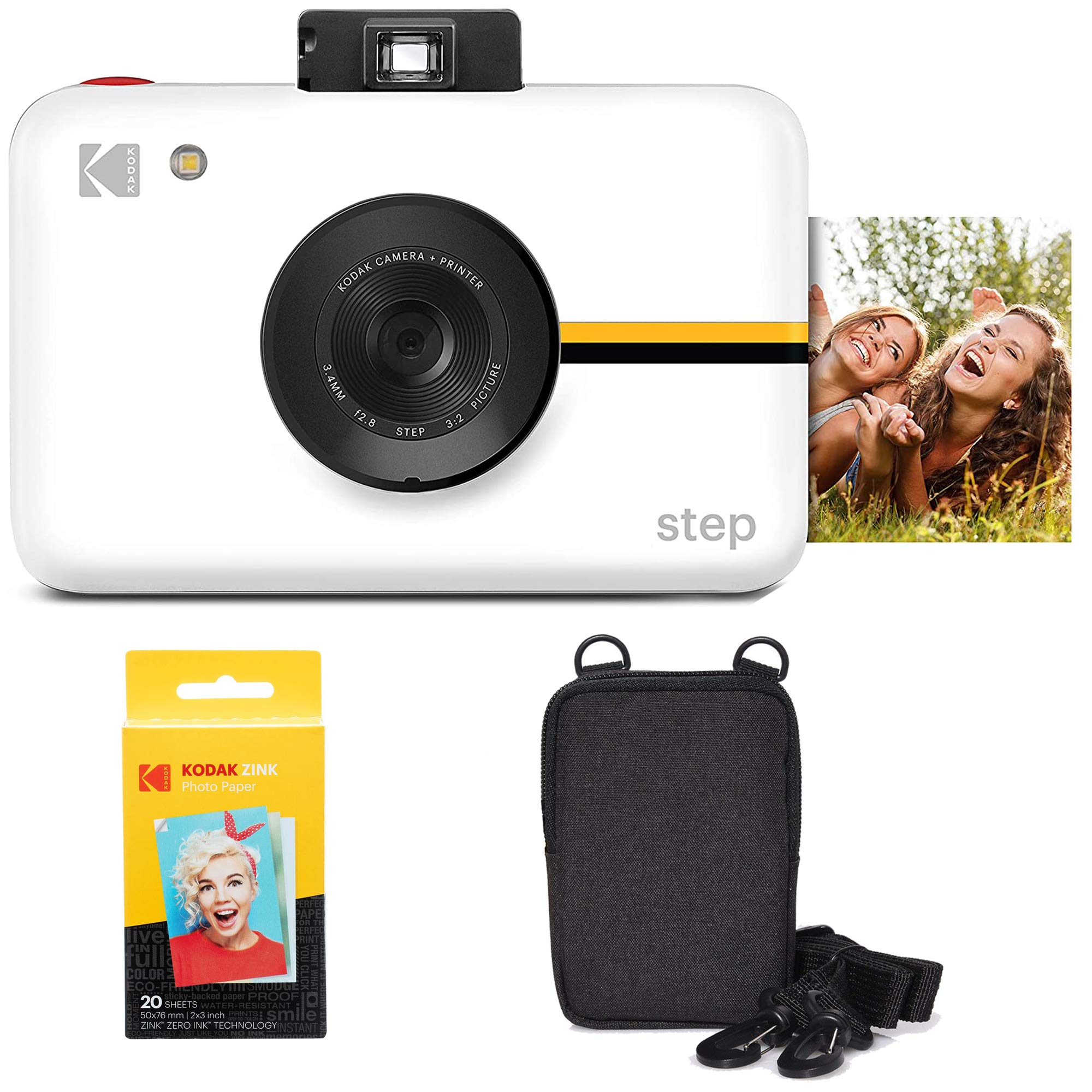 Câmera Instantânea Kodak Step 10mp Com Sensor De Imagem Branco