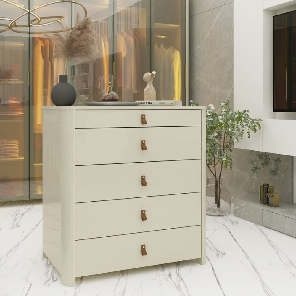 Cômoda 5 Gavetas Em Mdf Innova Gelius