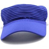 Viseira De Praia Feminina Boné Com Proteção Solar Aba Longa Azul Royal