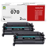 Cartucho De Toner Smilink 070 070h Preto, Pacote Com 2 Unidades Para Canon