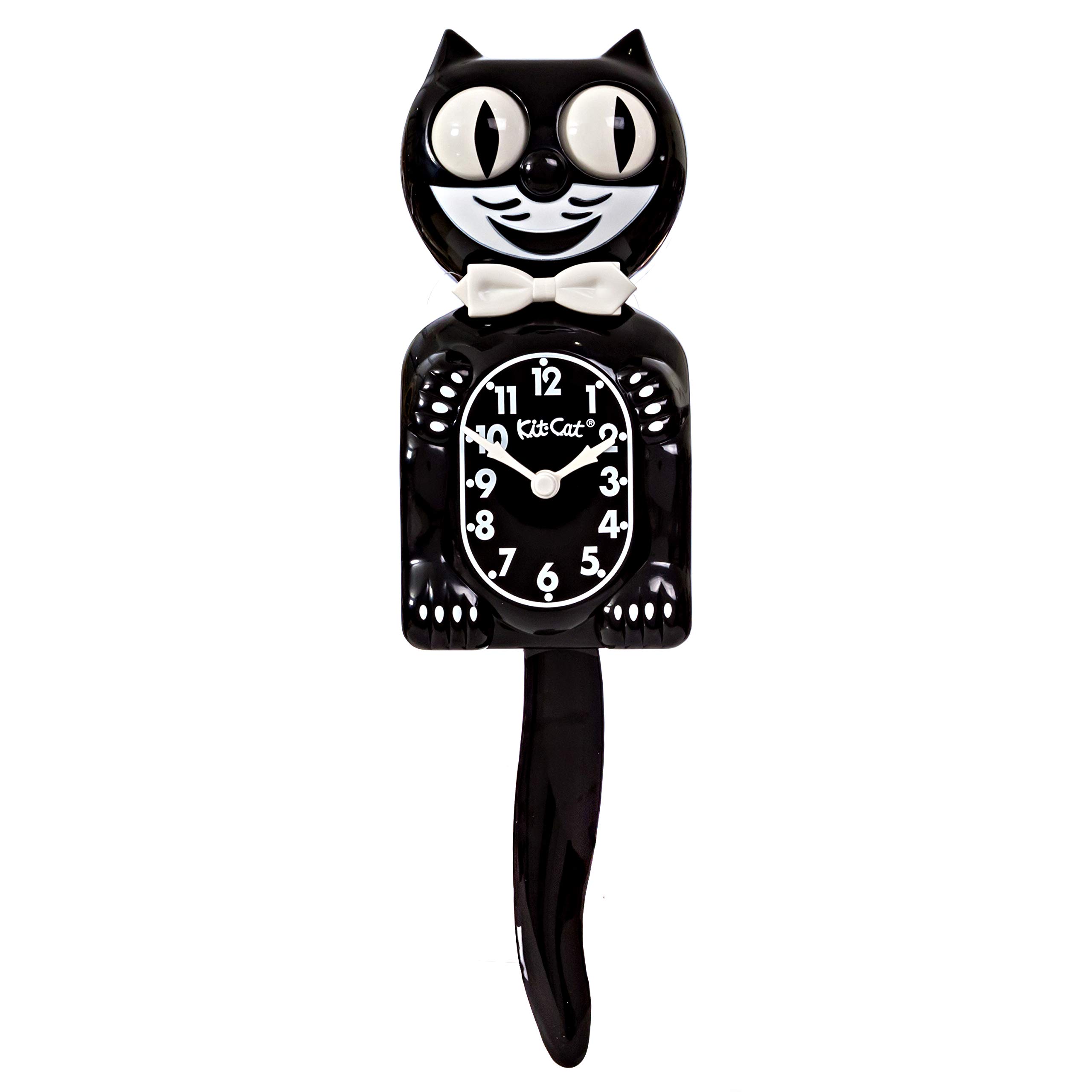 Kit De Relógio De Parede Cat Klock Gentlemen The Original Classic Black