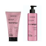 Kit Labotrat Morango Esfoliante 150g + Hidratante 190g