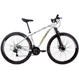 Bicicleta aro 29 Rino Everest 24v Cambios Index - Freio Hidraulico - Trava - Branco - 21
