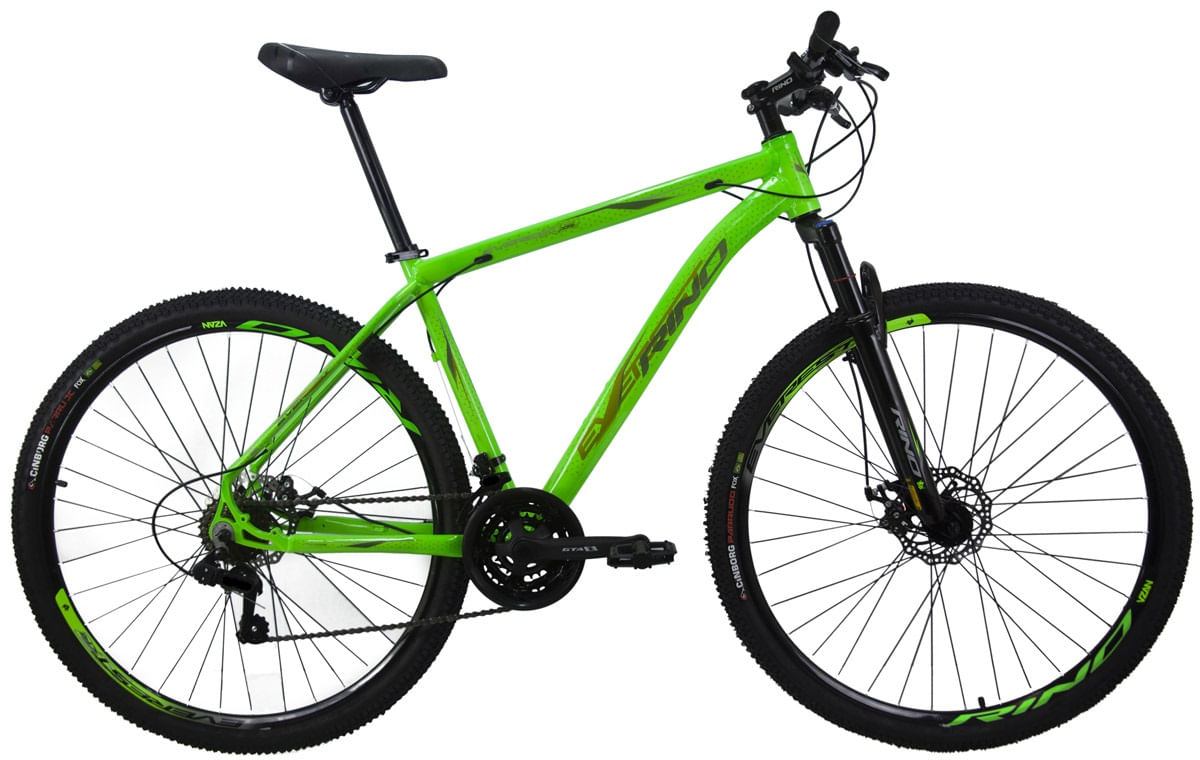 Bicicleta aro 29 Rino Everest a Disco 24v Cambios Index - Verde Neon - 19