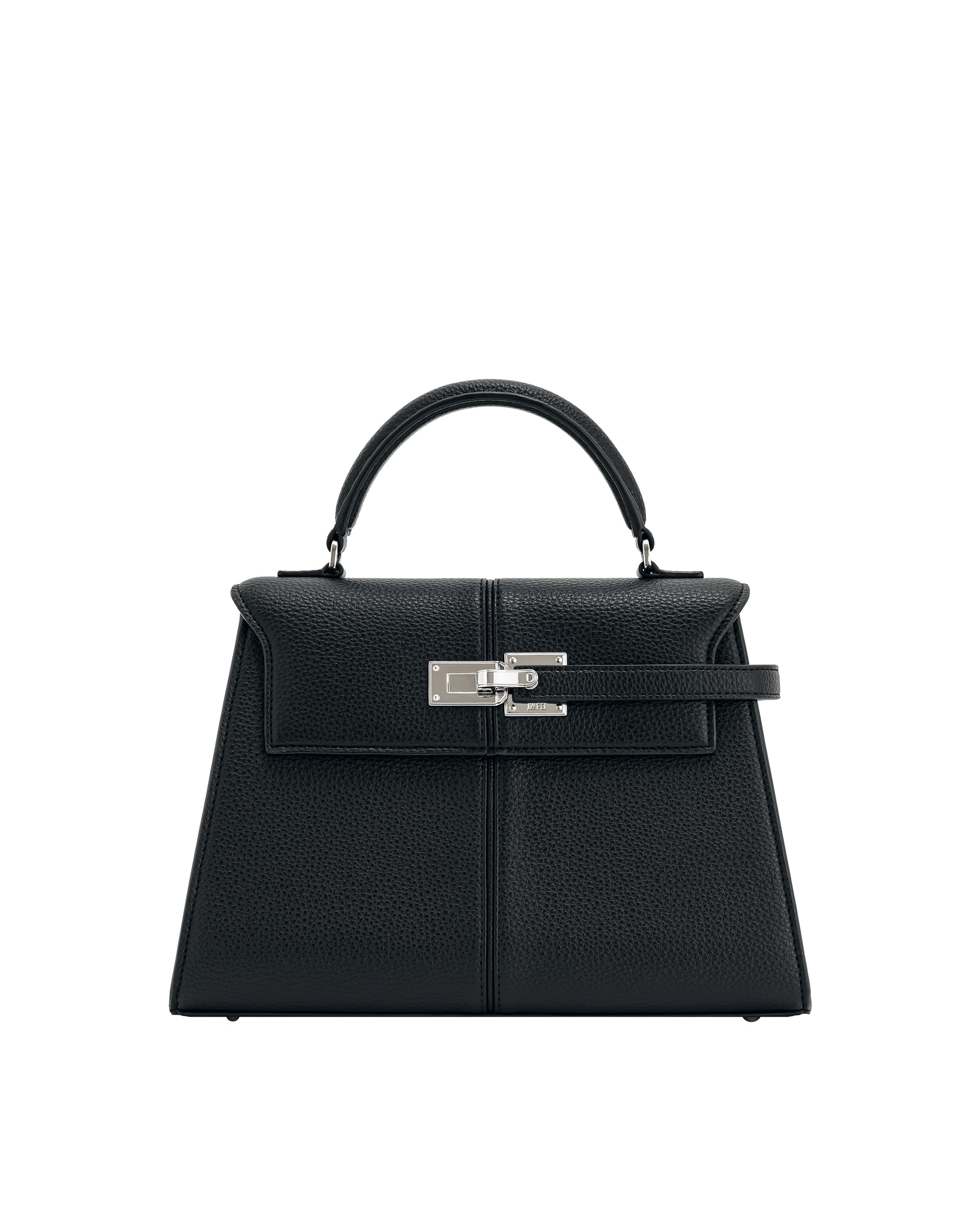 Bolsa Jw Pei Elise Top Handle Feminina De Couro Vegano Preta