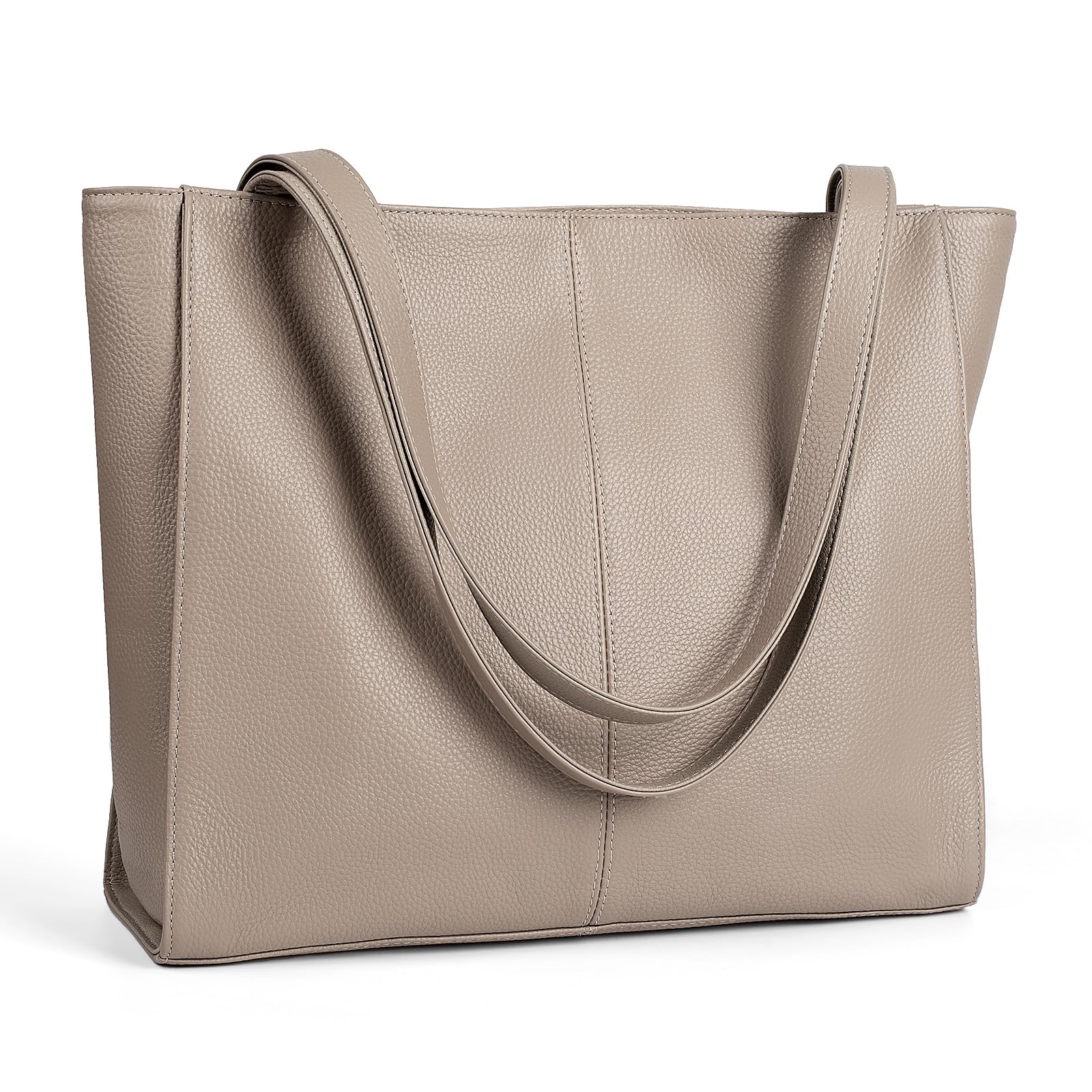 Bolsa De Ombro De Couro Befen Para Mulheres Taupe