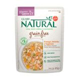 Ração Úmida para Gatos Adultos Guabi Natural Grain Free Frango Salmão e Vegetais 85g