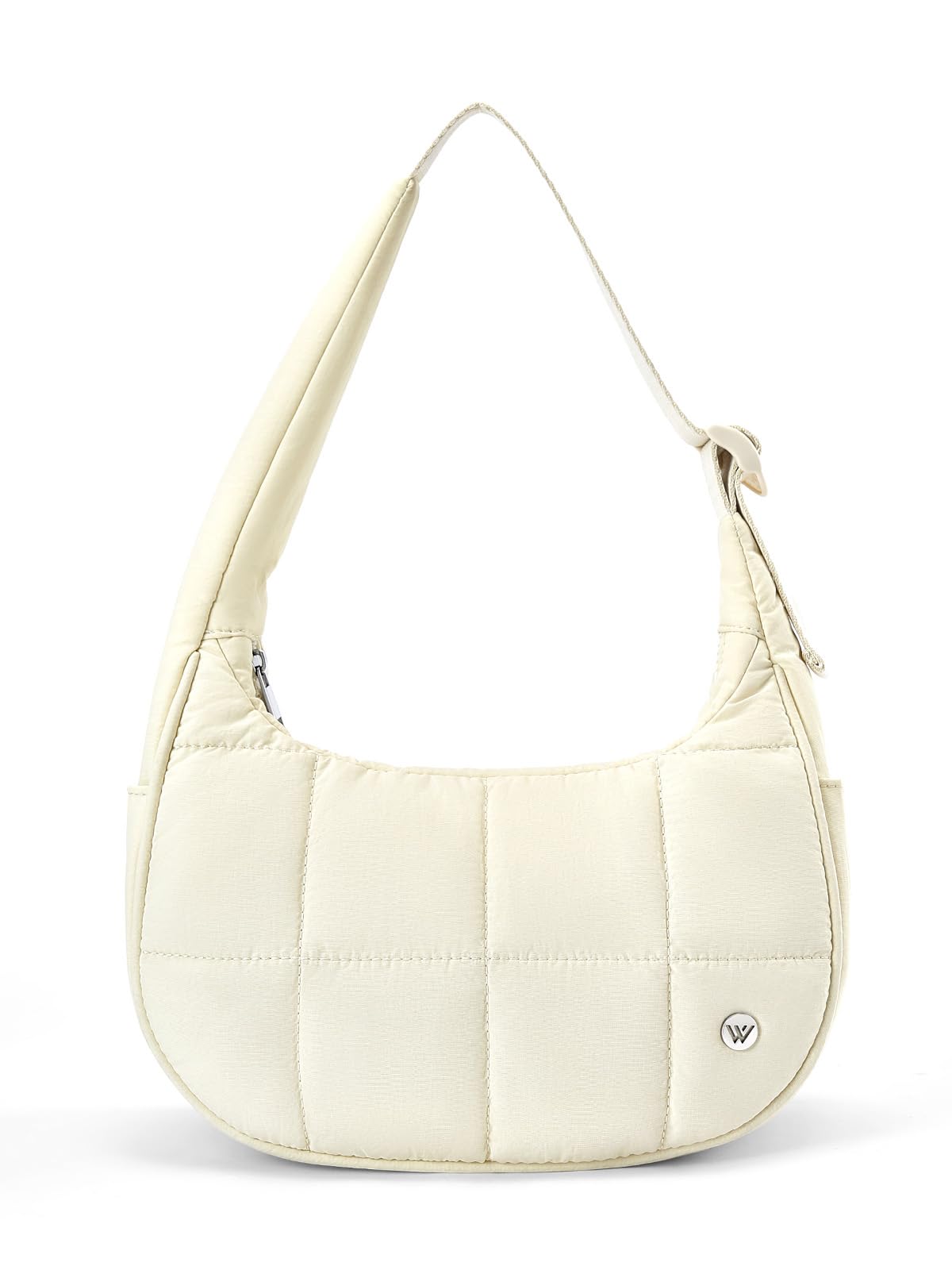 Bolsa De Ombro Westbronco Small Puffer Crescent Nylon Para Mulheres