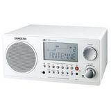 Radio Sangean Wr-2wh Am/fm-rbds Armário De Madeira Branco